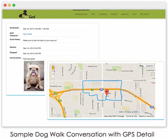 The Pet Gal Online Portal Tracks Dog Walks
